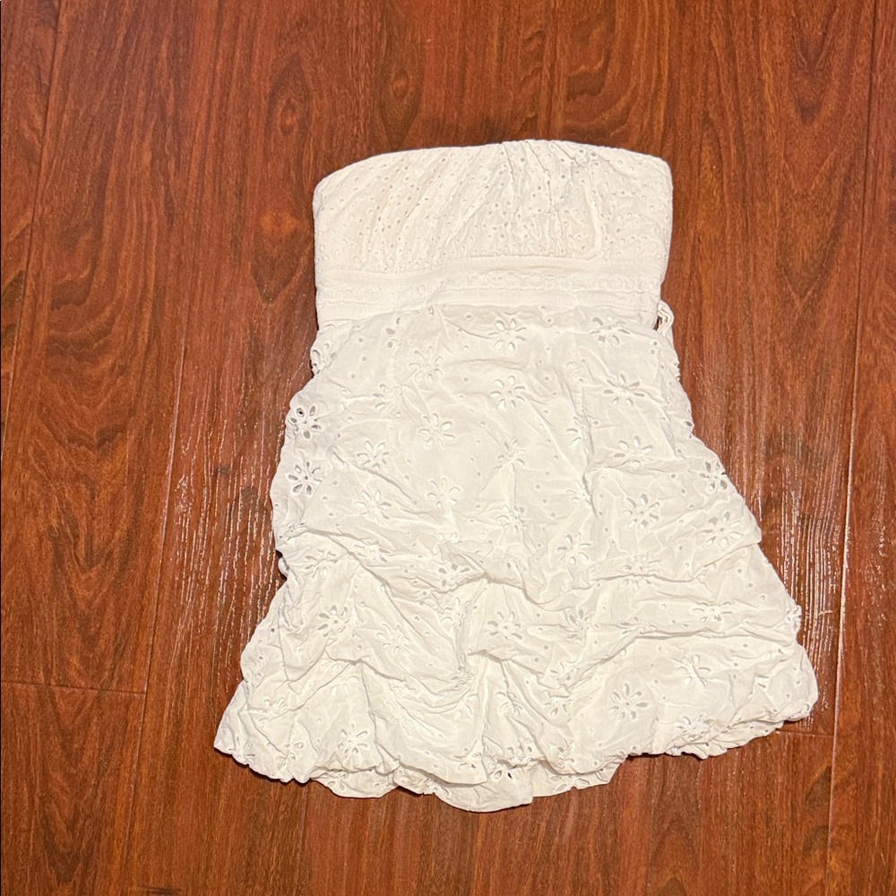 My Michelle Strapless White Dress